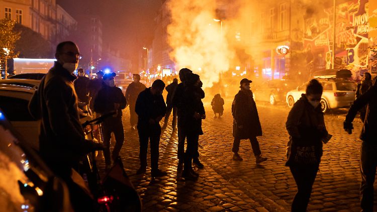Auch in Hamburg wurde am Freitag gegen die Räumung demonstriert.