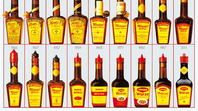 Den unternehmerischen Durchbruch schaffte Maggi 1886 mit der Flüssigwürze, 1908 folgte der Brühwürfel.