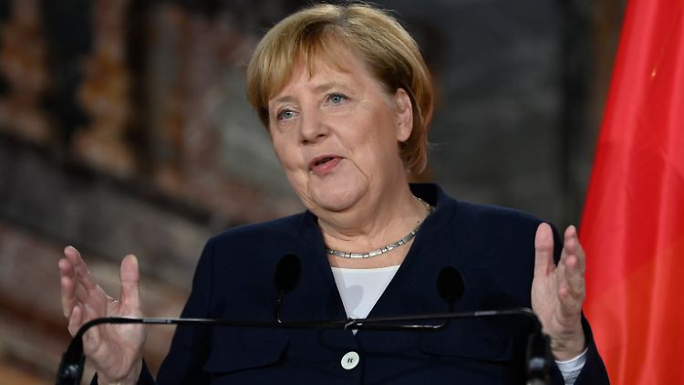 Die Vorwürfe gegen Russland über mangelnde Gaslieferungen kommentierte die Kanzlerin nicht.