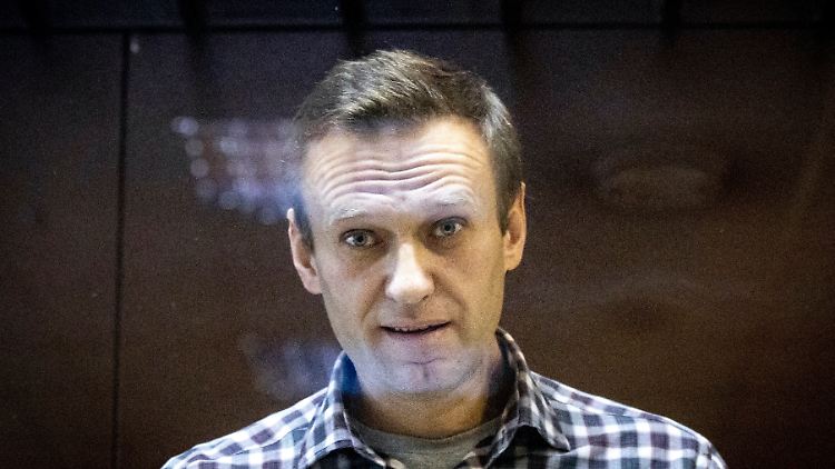 Alexej Nawalny, hier hinter einer Scheibe im Moskauer Bezirksgericht, wird seinen Preis nicht persönlich entgegennehmen können.
