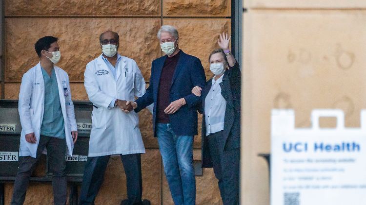Clinton ist bereits am Sonntag aus dem Krankenhaus entlassen worden.