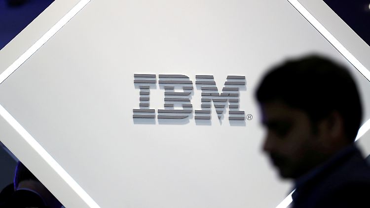 Die Aktien von IBM fielen um 9,6 Prozent.