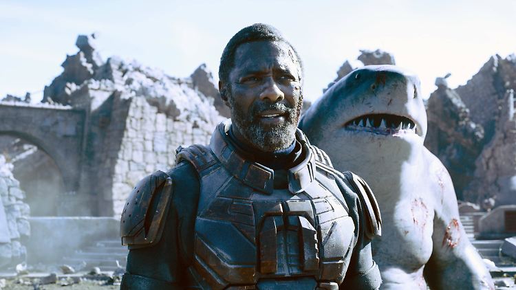 Gehen planlos auf Mission: Bloodsport (Idris Elba) und sein Kumpel Nanaue in "The Suicide Squad".