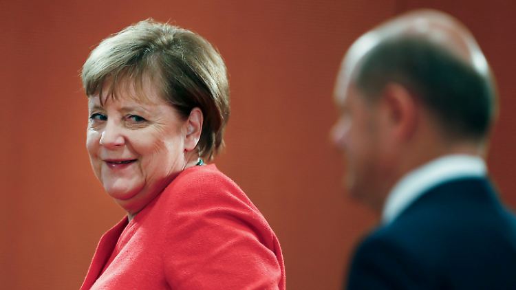 Kanzlerin Merkel hätte keine Probleme damit, wenn Olaf Scholz ihr Nachfolger wird.