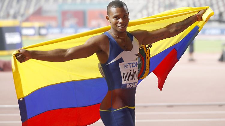 Quiñónez bei der Leichtathletik-Weltmeisterschaft 2019.