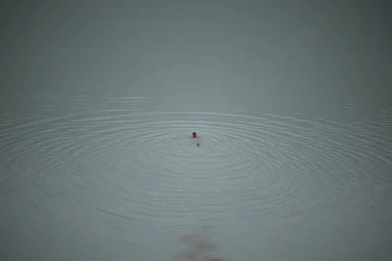 A-tourist-swims-in-the-Viti-crater-lake-at-the-Askja-volcano