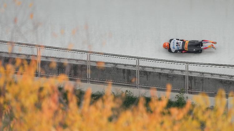 Das Skeleton-Team um Christopher Grotheer war zum Testwettkampf in China - und kehrte ernüchtert zurück.