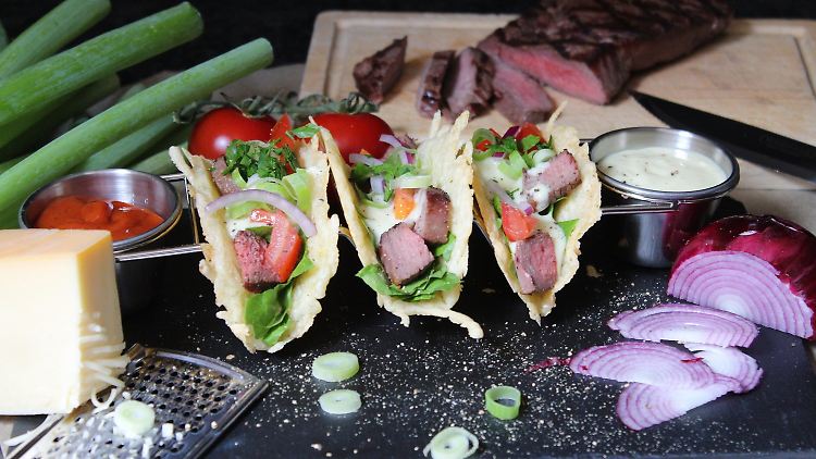 Tacos - nicht mit, sondern aus Käse.