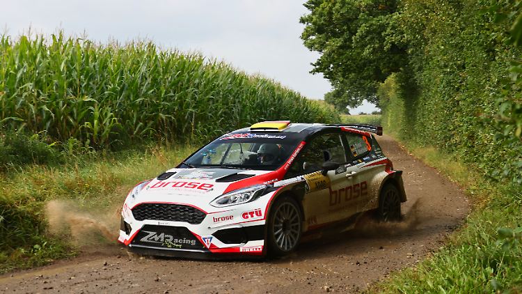 Dominik Dinkel greift bei der Sachsen-Rallye nach dem Titel in der Deutschen Rallye-Meisterschaft.