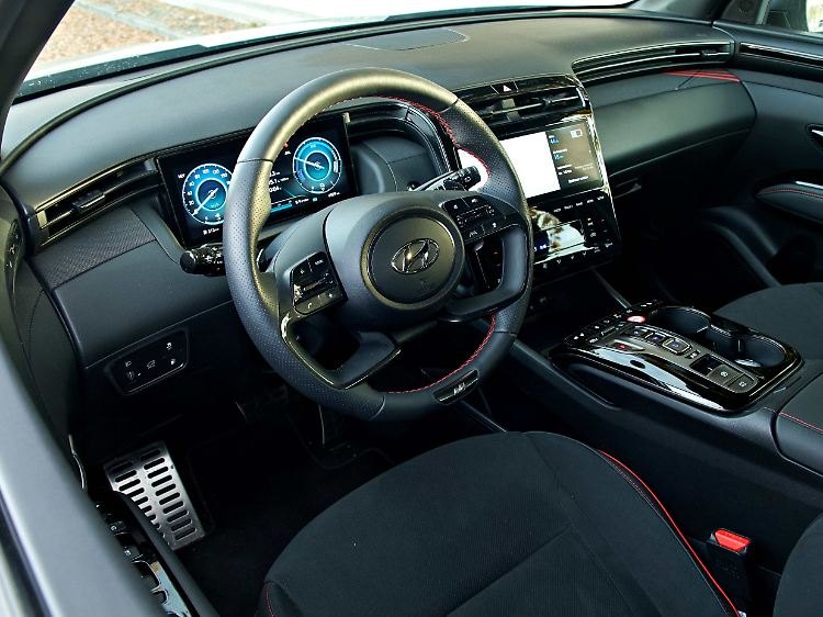 Der Innenraum des Hyundai Tucson ist sehr anfällig für Fingerabdrücke.
