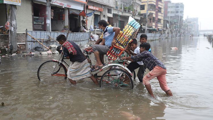 Zwei Drittel der Bevölkerung in Bangladesch leben weniger als fünf Meter über dem Meeresspiegel. 