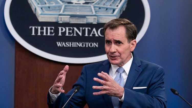 Pentagon-Sprecher John Kirby zeigt sich beunruhigt.