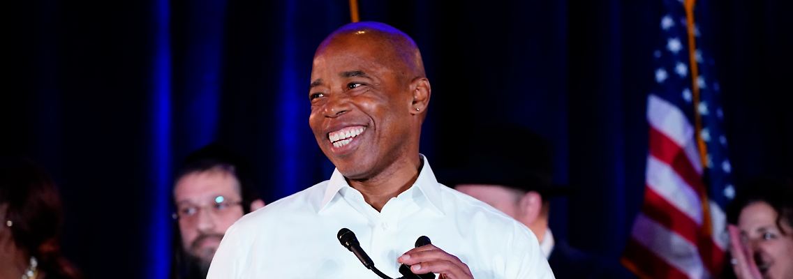 Der Demokrat Eric Adams ist der neue Bürgermeister New Yorks.