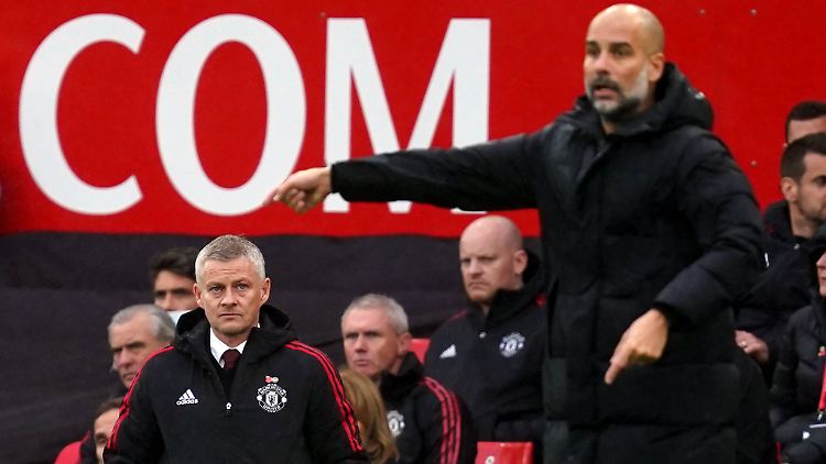 Solskjaer muss zuschauen, wie Guardiola einen guten Job macht.