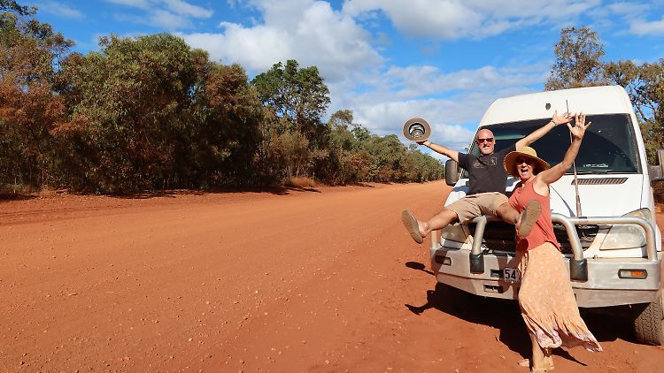 Nigel Tindall und Sue McLaurin reisen seit Beginn der Corona-Pandemie durch Australien.