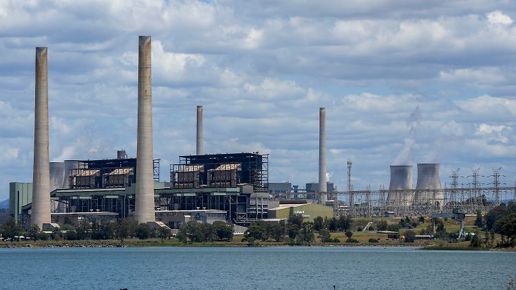 Die australischen Kraftwerke Liddell Power Station und Bayswater Power Station.