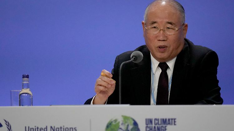 Chinas Klimagesandter Xie Zhenhua verkündete die Vereinbarung seines Landes mit den USA. 