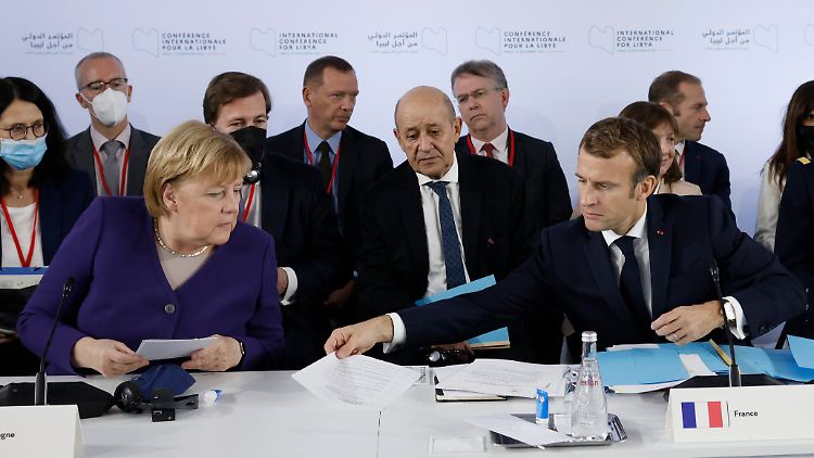 Neben Gastgeber Macron fungiert Kanzlerin Merkel als Ko-Vorsitzende der Libyen-Konferenz in Paris.