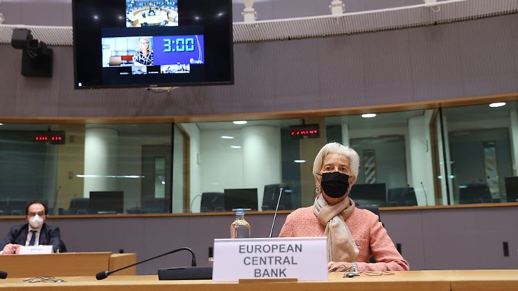 Stand dem Ausschuss des EU-Parlaments Rede und Antwort: EZB-Präsidentin Christine Lagarde.