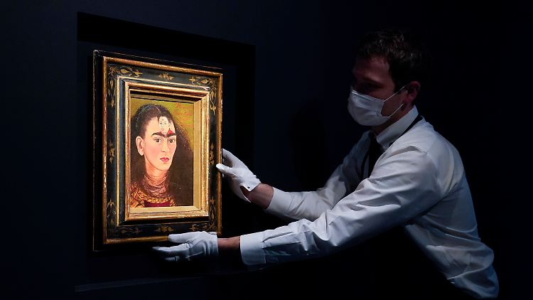 Die Ehe von Frida Kahlo und Diego Rivera hatte viele Höhen und Tiefen. Ihre Selbstporträts nutzte die Künstlerin zur Verarbeitung. Hier das Bild "Diego y yo" bei Sotheby's.