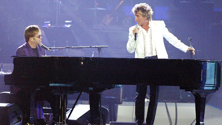 Es gab Zeiten, da konnten sie gut miteinander, doch die sind vorbei: Elton John (l.) und Rod Stewart.