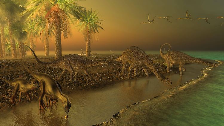 Der in Brasilien neu entdeckte Dinosaurier mit dem Namen "Berthasaura leopoldinae" (nicht im Bild) lebte in der Kreidezeit.