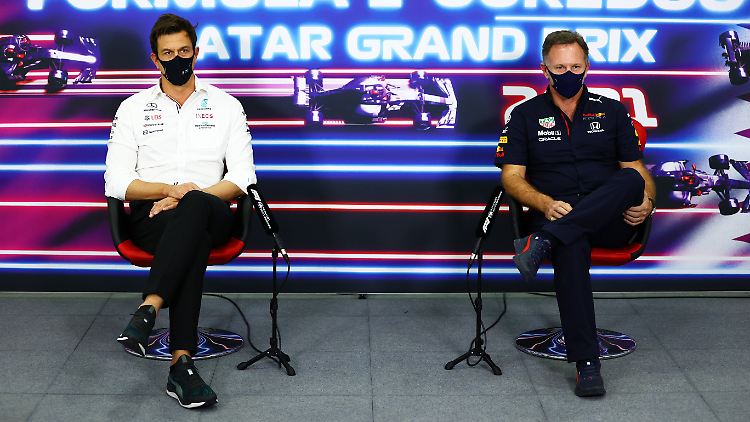 Definitiv keine Freunde: Toto Wolff und Christian Horner.