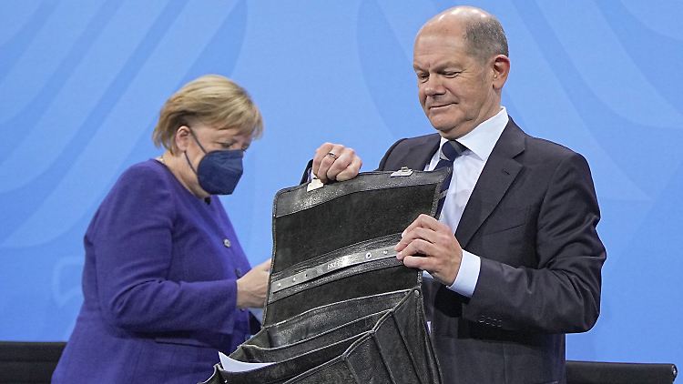 Scholz soll das Kanzleramt von Merkel übernehmen.