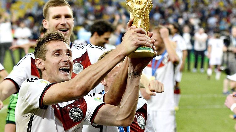 Mit dem WM-Titel 2014 krönte Klose seine Karriere in der Nationalmannschaft.