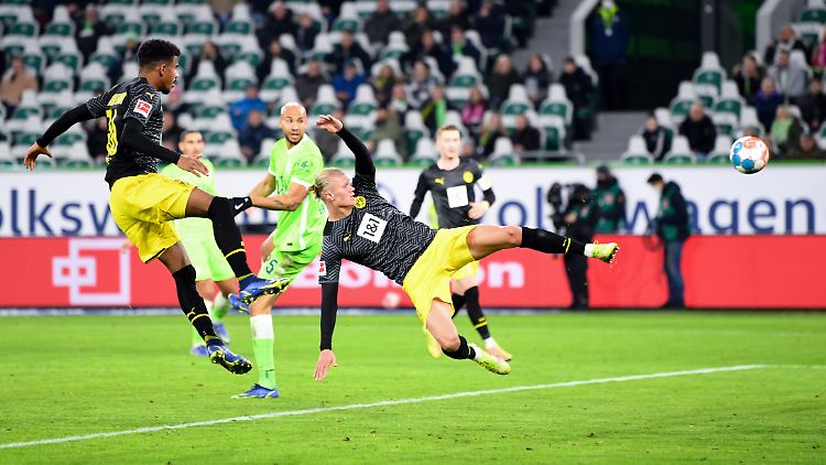 Der eingesprungene Haaland: Der Goalgetter kehrte zurück und traf direkt für Borussia Dortmund.
