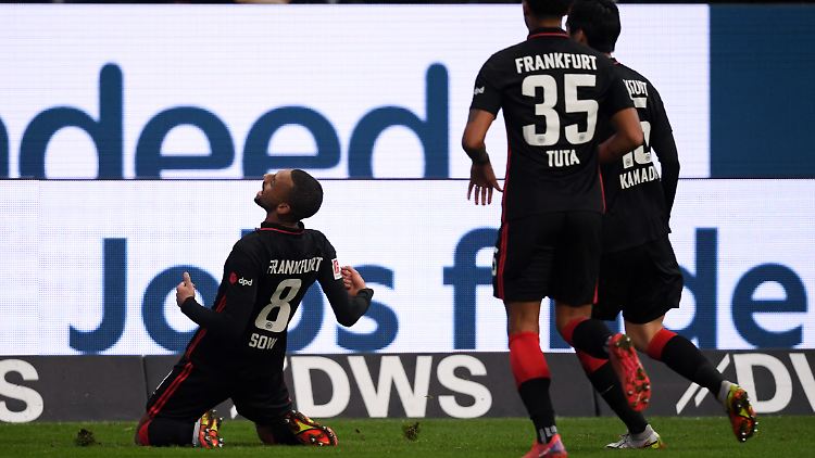 Sow bejubelt das 1:0. 