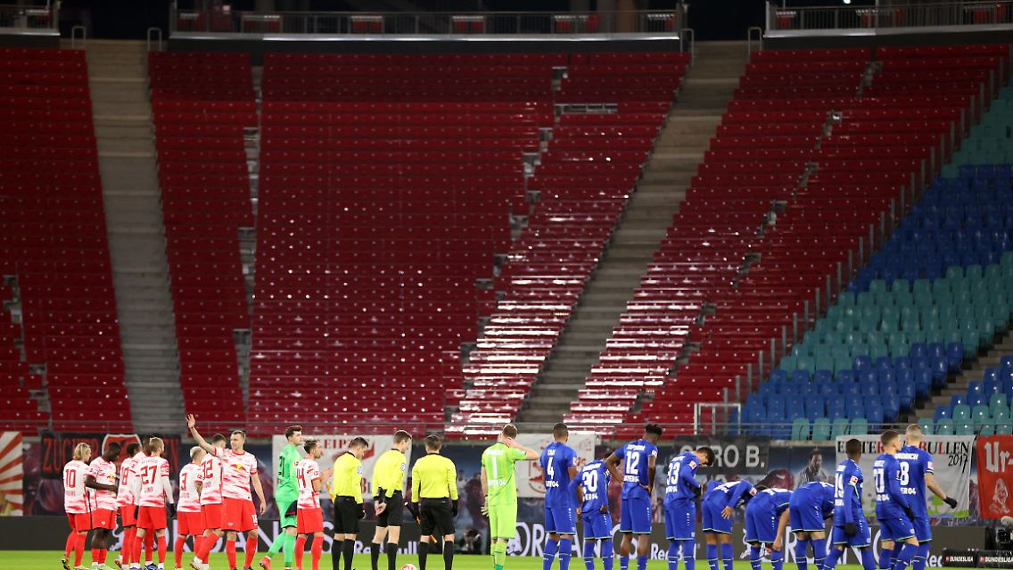 Beim Spiel Leipzig gegen Leverkusen waren bereits keine Fans mehr erlaubt.