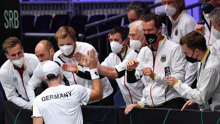 Das deutsche Davis-Cup-Team spielt um den Einzug ins Halbfinale.