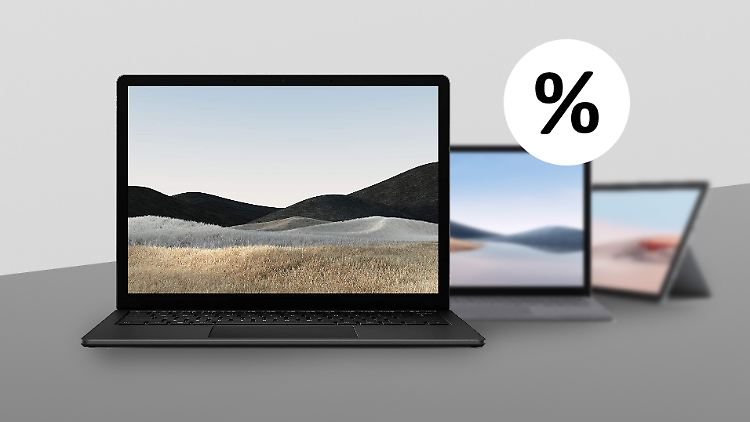 Microsoft Surface: Laptop in der Black Week großzügig reduziert.