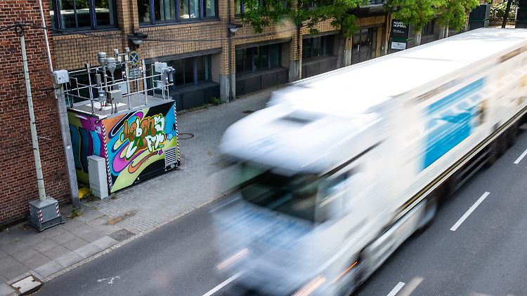 Messstelle Stuttgart Neckartor: Jahrelanger Spitzenreiter bei der Luftverschmutzung.