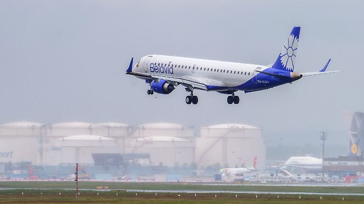 Auf der Sanktionsliste der EU stehen elf Unternehmen, darunter die belarussische Airline Belavia.
