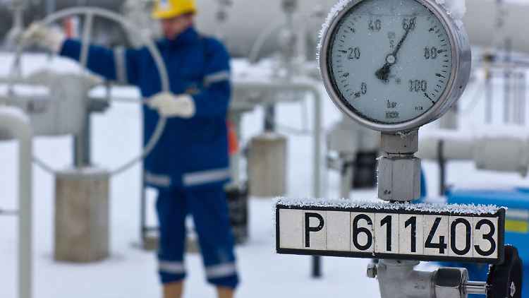 In Mallnow an der deutsch-polnischen Grenze kommt derzeit viel weniger russisches Gas an, als benötigt würde, um die leeren Speicher in Deutschland zum Winter aufzufüllen. 