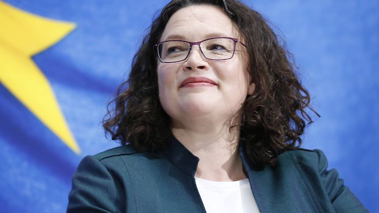Nahles leitet seit Juni 2020 die Bundesanstalt für Post und Telekommunikation.