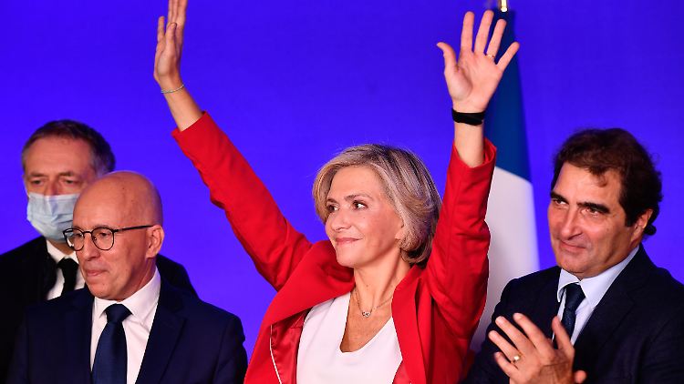  "Die republikanische Rechte ist zurück", sagte Pécresse nach ihrer Wahl. 