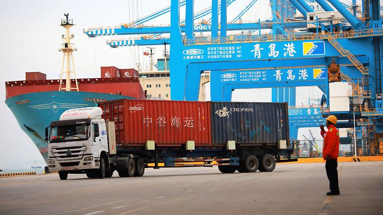 Vor allem die Importe aus anderen Ländern nach China nahmen deutlich zu.