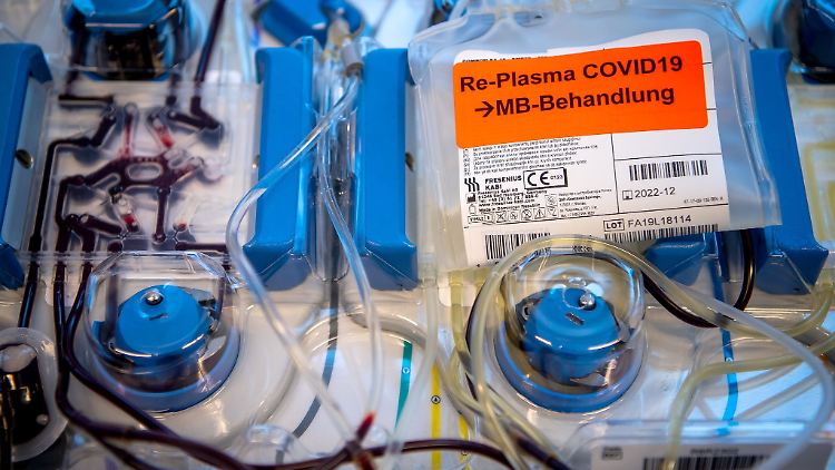 Die WHO rät von der Behandlung von Covid-Patienten mit Genesenen-Plasma ab.