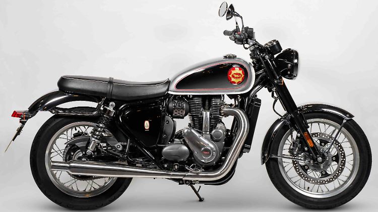 Auch beim Fahrwerk der BSA Gold Star 650 setzt man auf eine Mischung zwischen klassischen und modernen Komponenten.