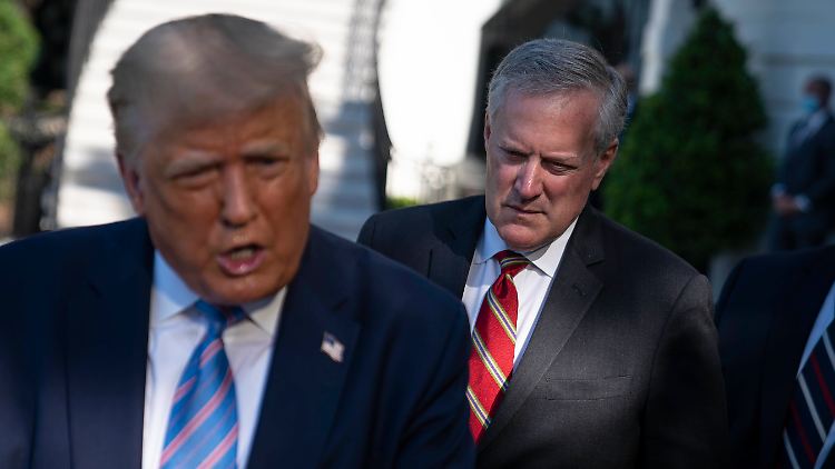 Trump (li.) und Maedows (re.) im Juli 2020.