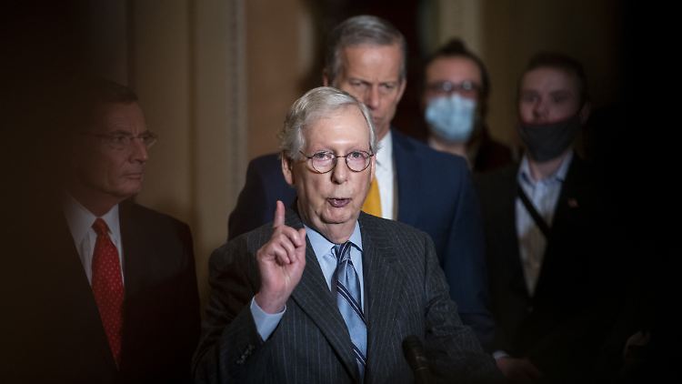 Mitch McConnell richtet klare Worte an die deutsche Bundesregierung.