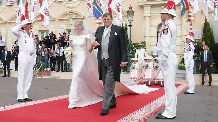 Mike Wittstock führte Charlène bei ihrer Hochzeit zum Altar.