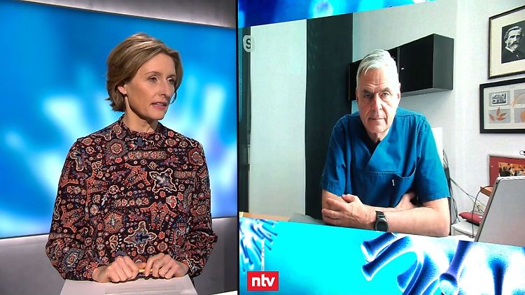 ntv-Moderatorin Doro Steitz im Gespräch mit Intensivmediziner Uwe Janssens
