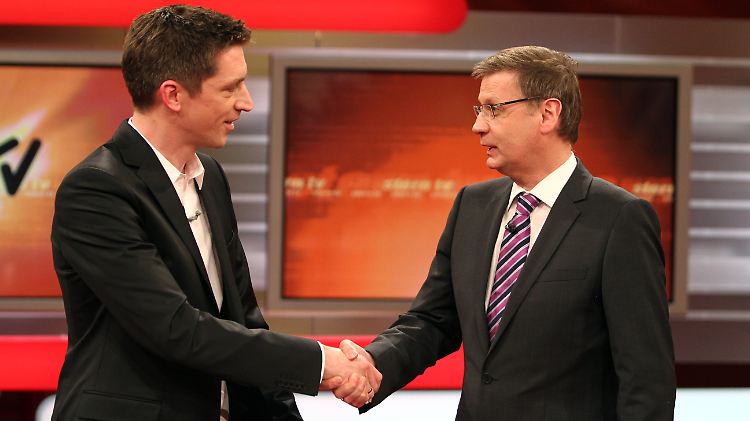 Die Wachablösung: Steffen Hallaschka übernimmt für Günther Jauch.