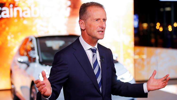 Herbert Diess bleibt an der Spitze von VW.