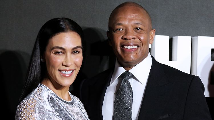 Da lachten sie noch gemeinsam: Dr. Dre und seine jetzige Ex Nicole Young im März 2018.