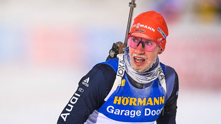 Johannes Kühn, hier beim Weltcup in Östersund, feierte seinen ersten Sieg.
